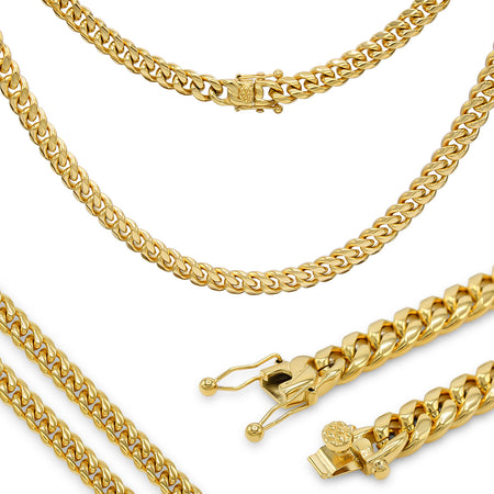 Cuban Link 18K Gold Plated Necklace 30"