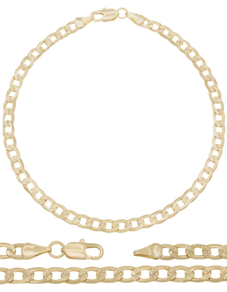 14K Gold Filled Curb Anklet