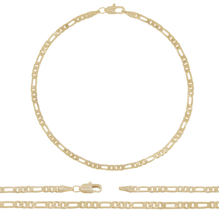 14K Gold Filled Figaro Anklet