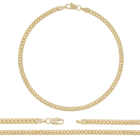 14K Gold Filled Curb Anklet