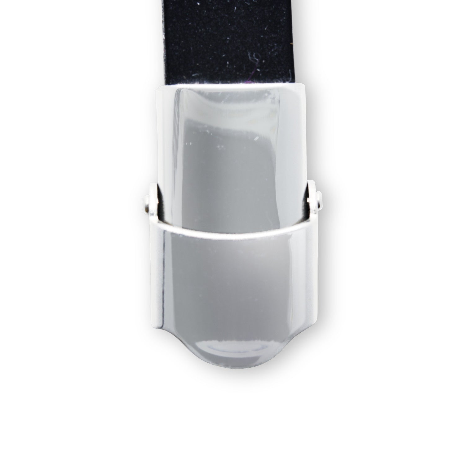 Stainless Steel Black Two Tone Design Rubber Bracelet