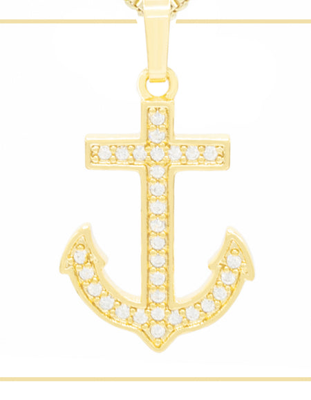 Anchor Cross Pendant Charm For Women