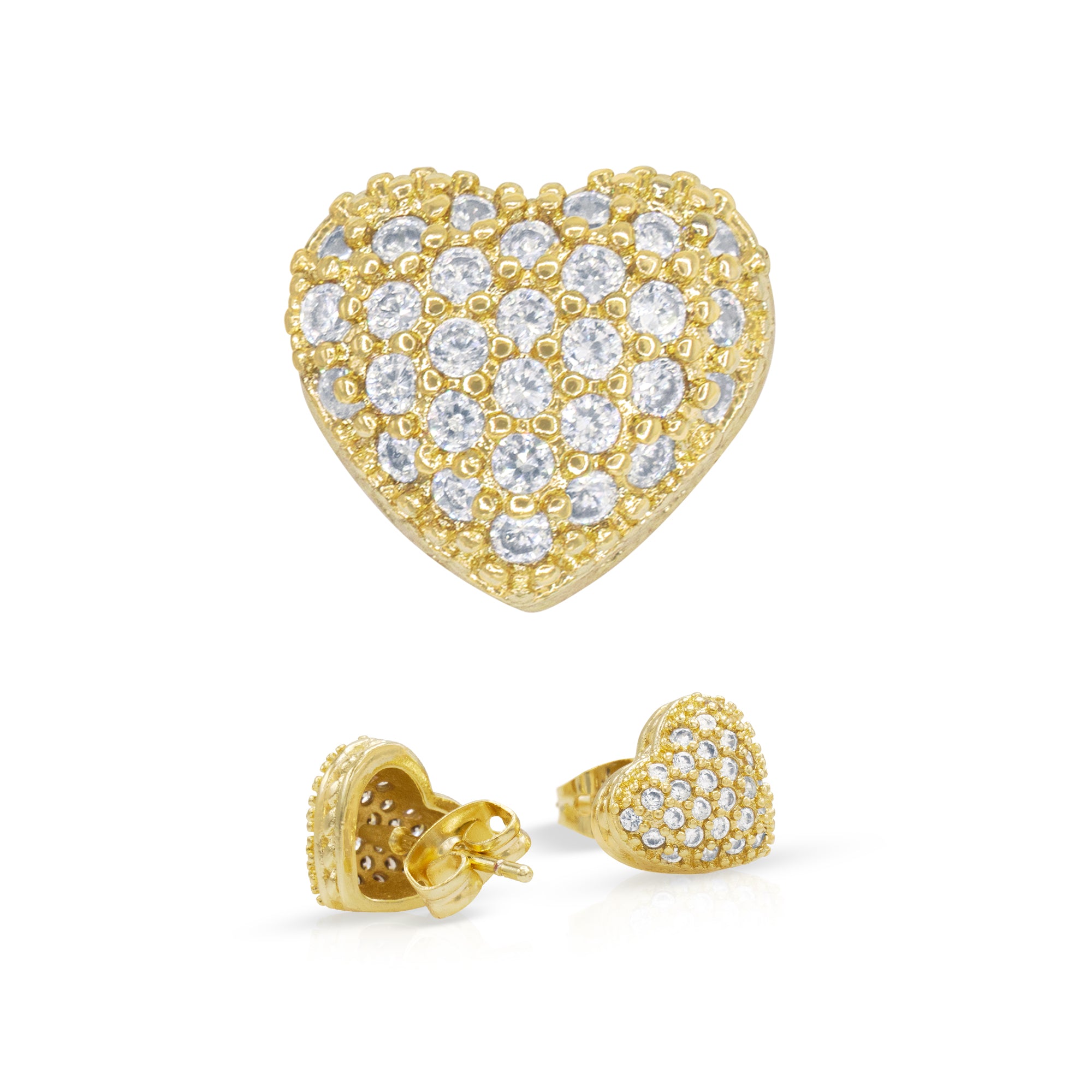 LADIES STUD EARRINGS 0.15CT ROUND DIAMOND 10K YELLOW GOLD - Rogers & Brooke  Jewelers