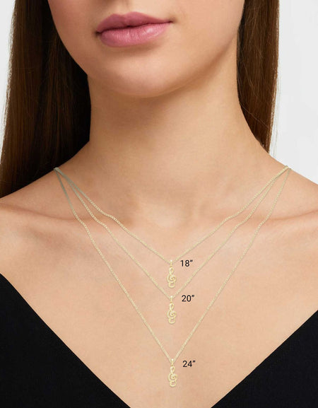 Cubic Zirconia 14K Gold Filled Music Note Pendant Necklace Set