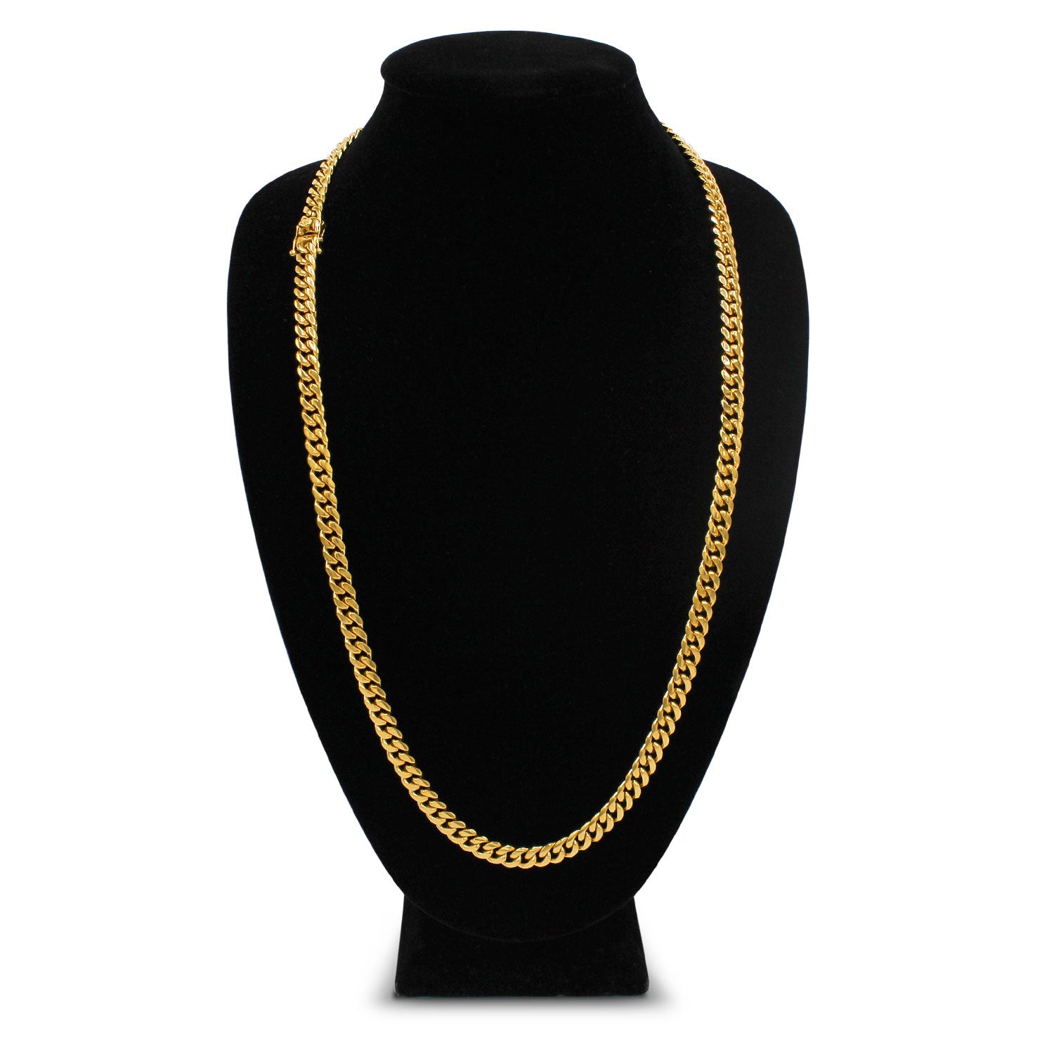 Cuban Link 18K Gold Plated Necklace 30"