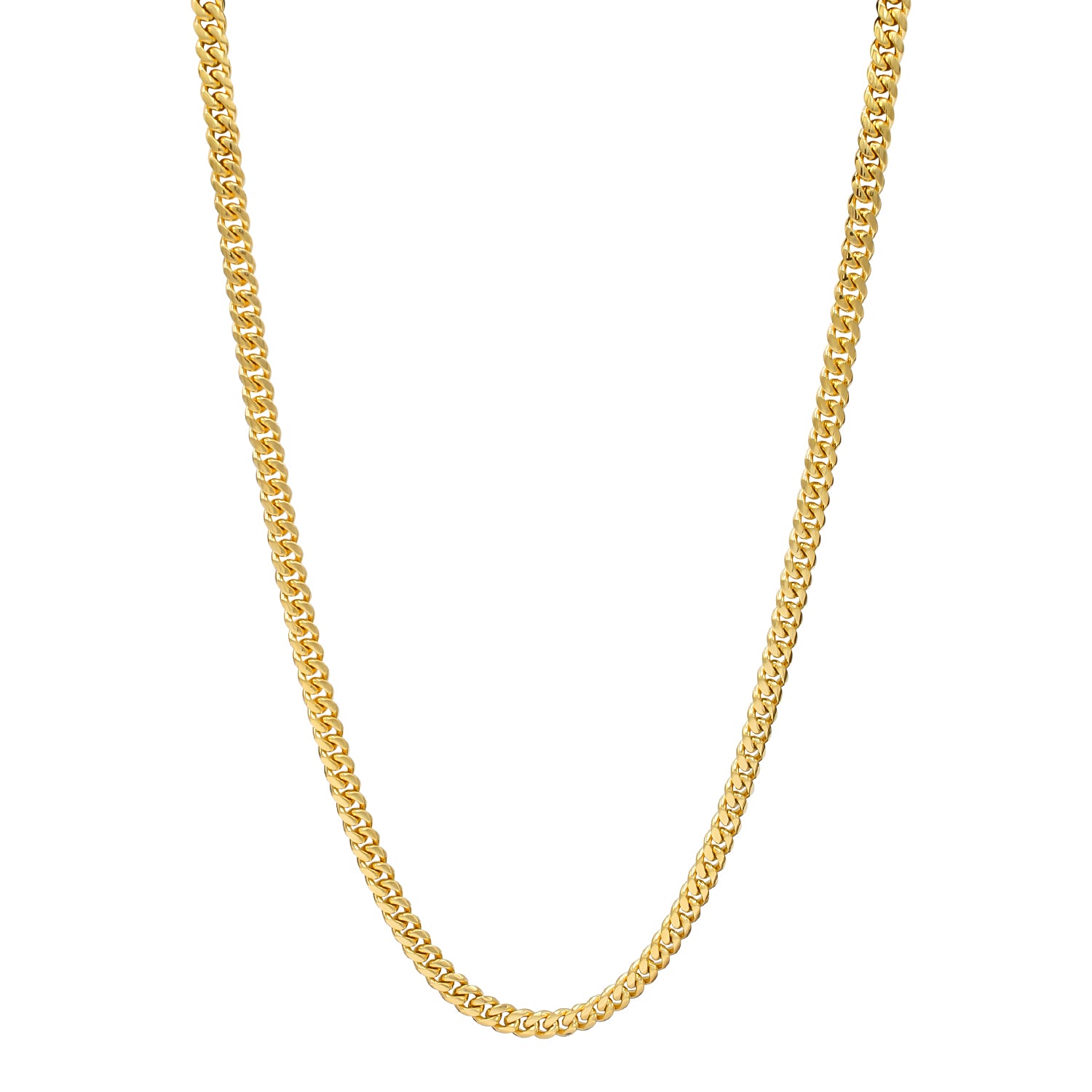 Cuban Link 18K Gold Plated Necklace 30"