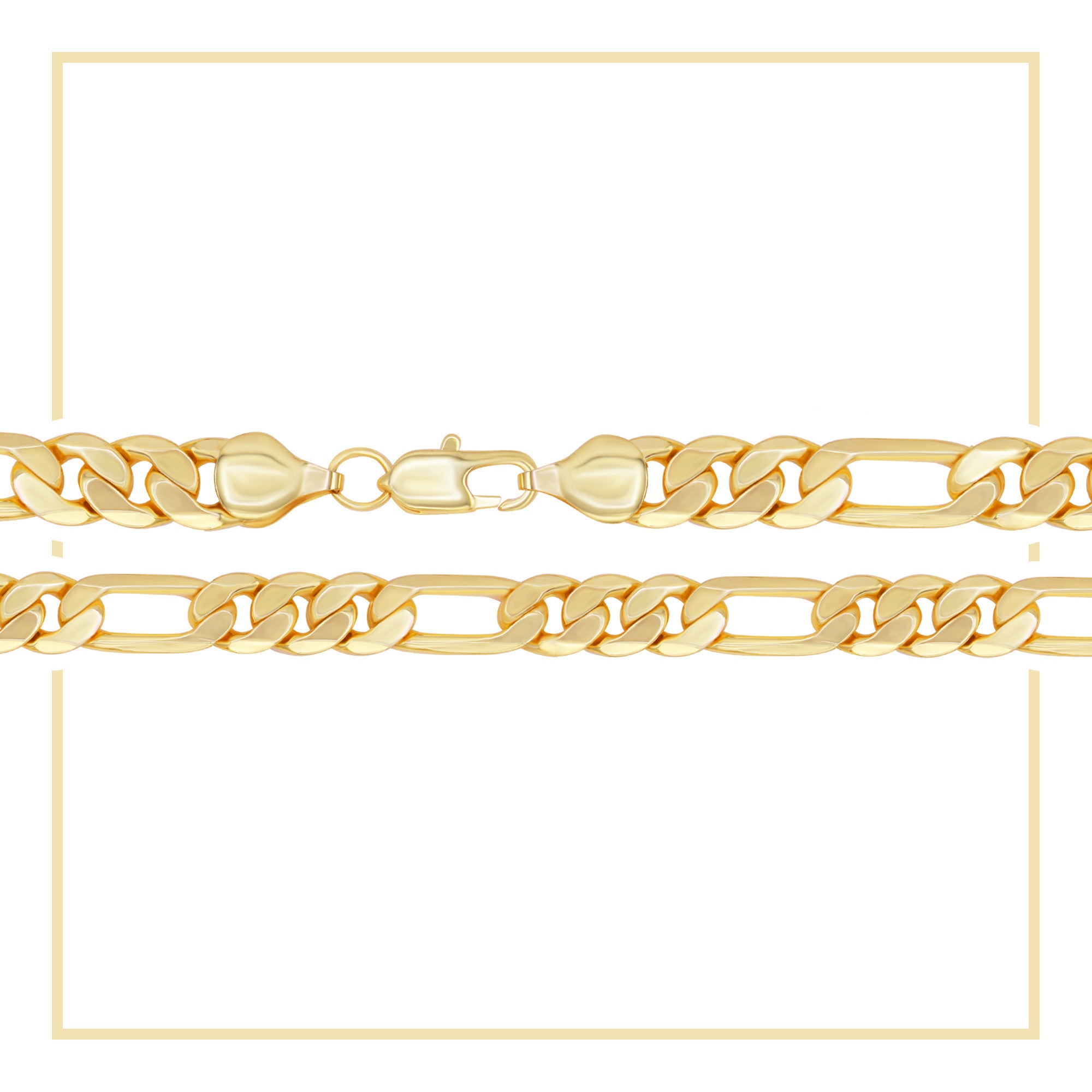 14K Gold Filled Figaro Chain Necklace 24"