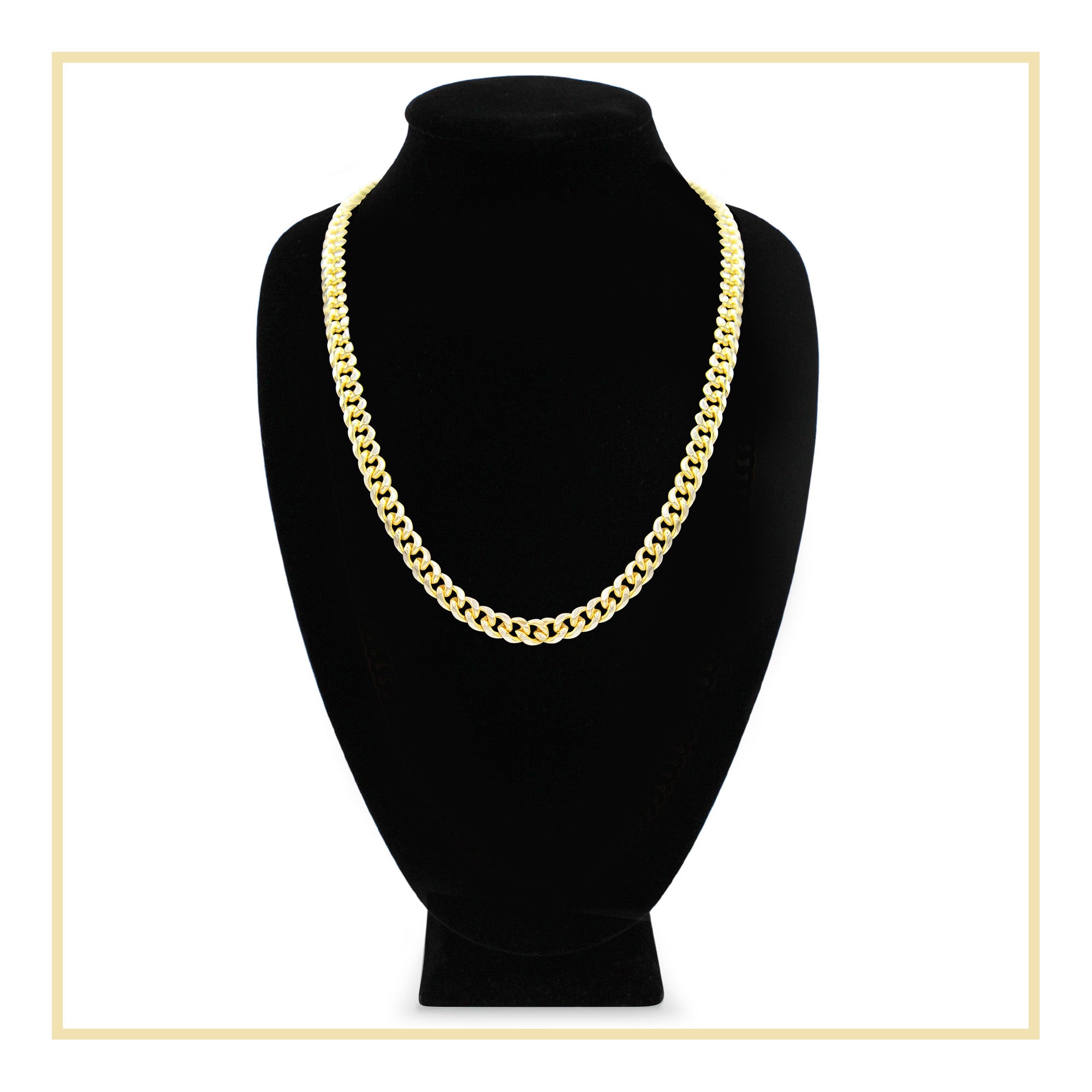 Cuban Link 14K Gold Filled Necklace 24" For Men