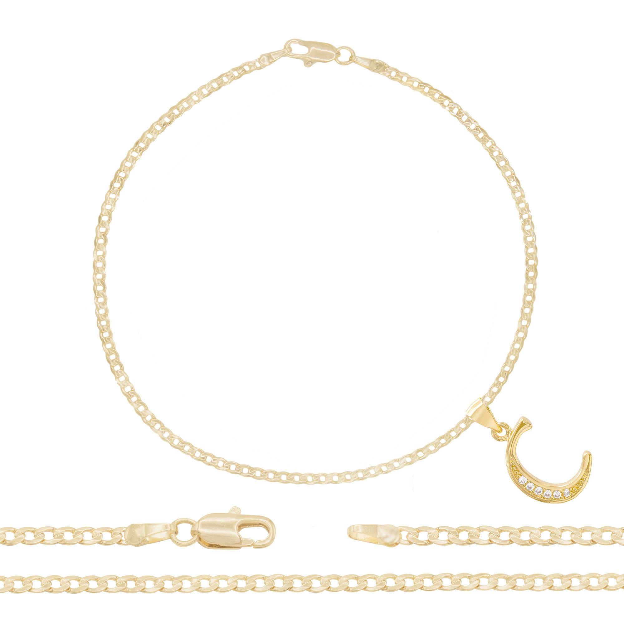 Curb Anklet For Women
