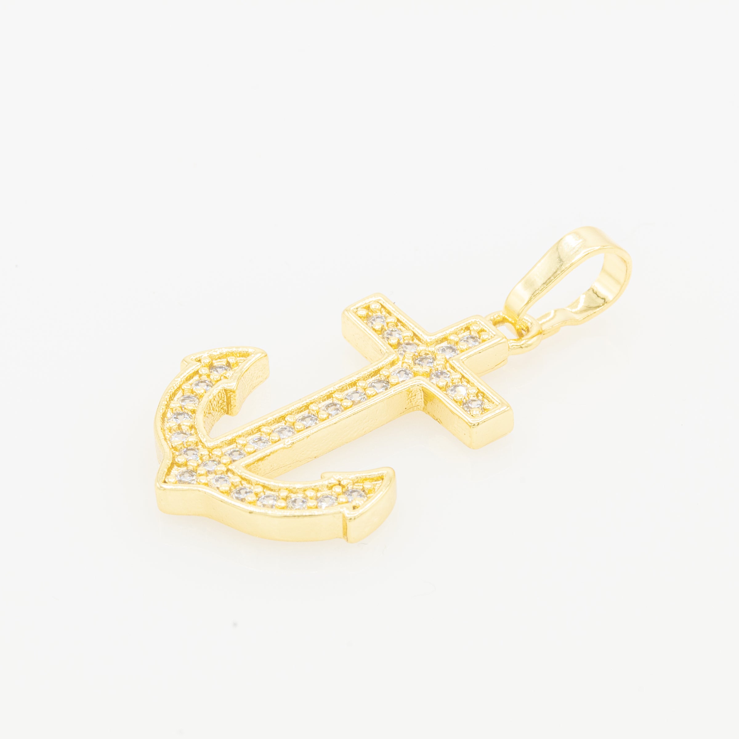 14K Gold Filled Anchor Cross Pendant Pendant