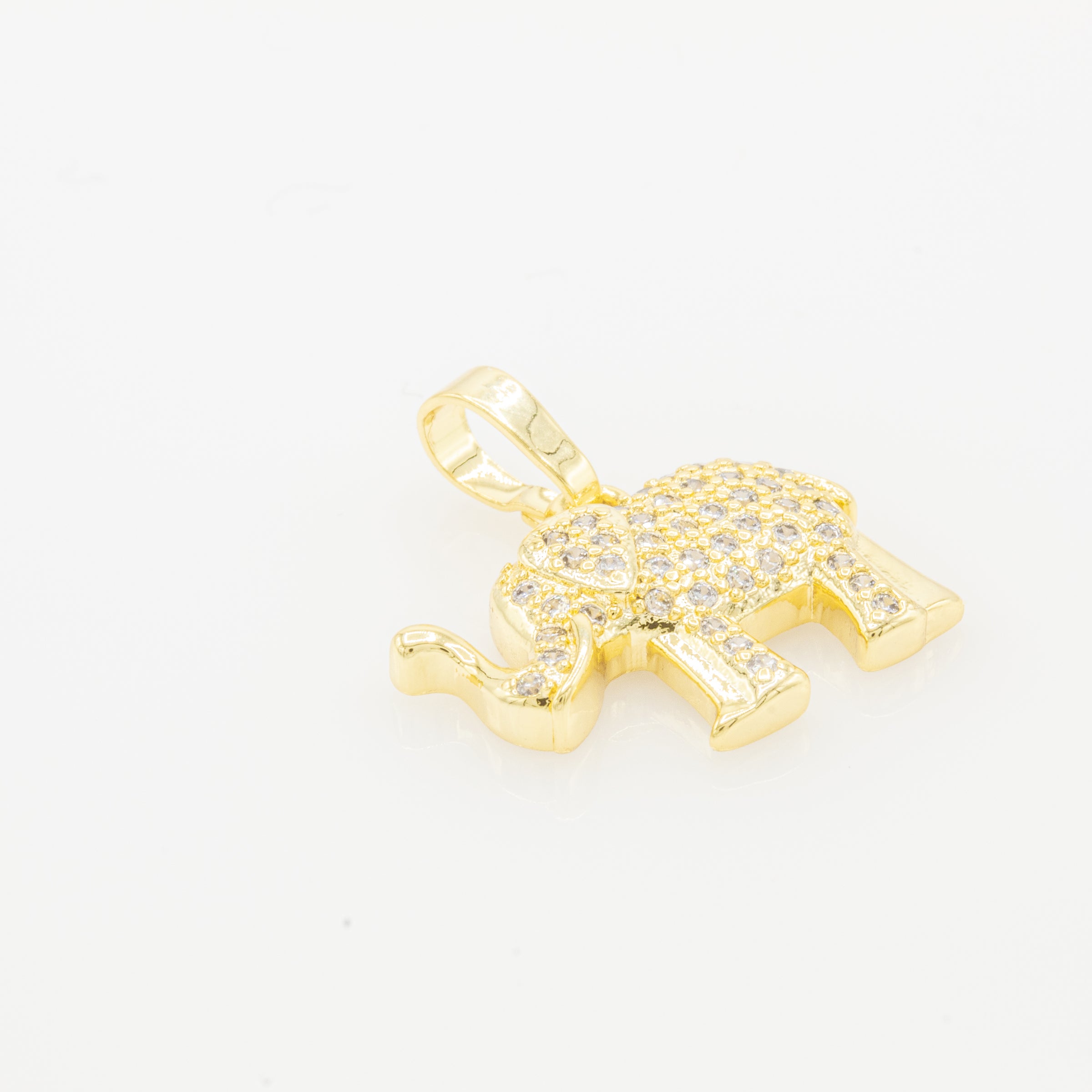 Elephant Cubic Zirconia Pendant 14K Gold Filled Women Fashion Jewelry