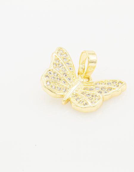Cubic Zirconia Butterfly charm