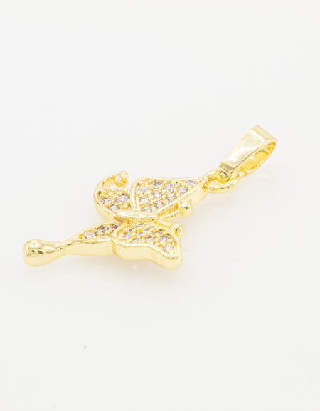 Cubic Zirconia Butterfly charm