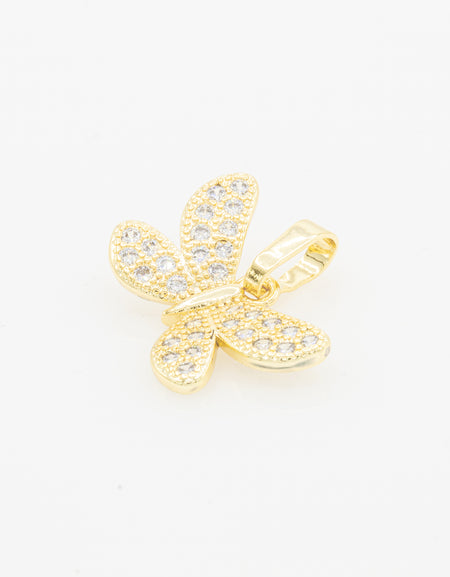 Cubic Zirconia Butterfly charm