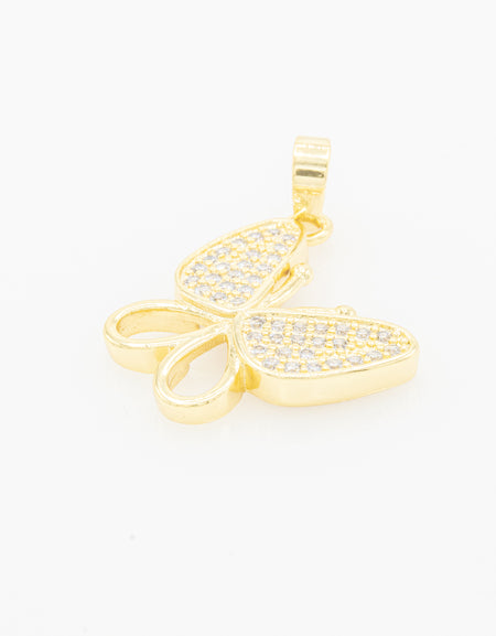 Cubic Zirconia Butterfly charm