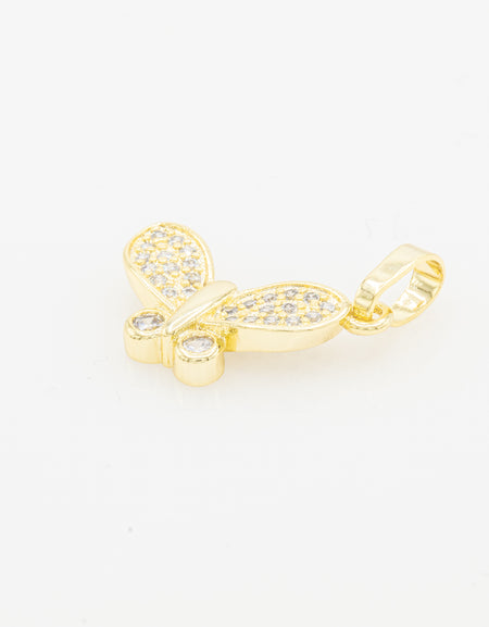 Cubic Zirconia Butterfly charm