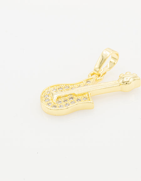 Guitar Cubic Zirconia Pendant 14K Gold Filled Women Fashion Jewelry