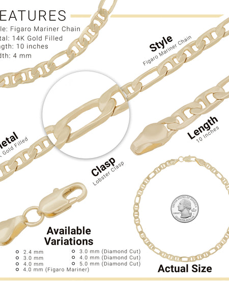 Figaro Anklet For Women