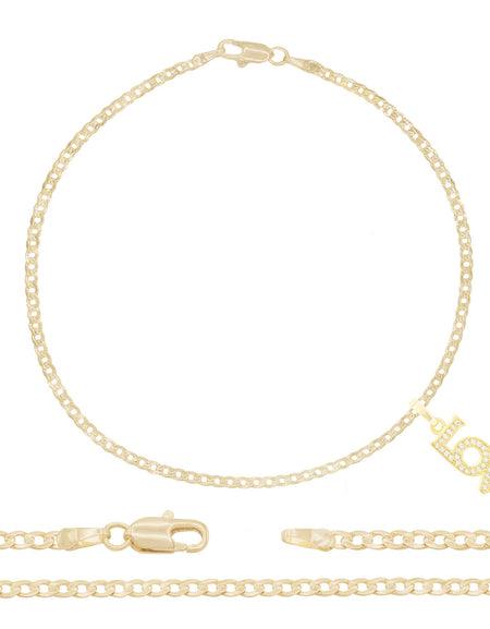 Curb Anklet Women Jewelry