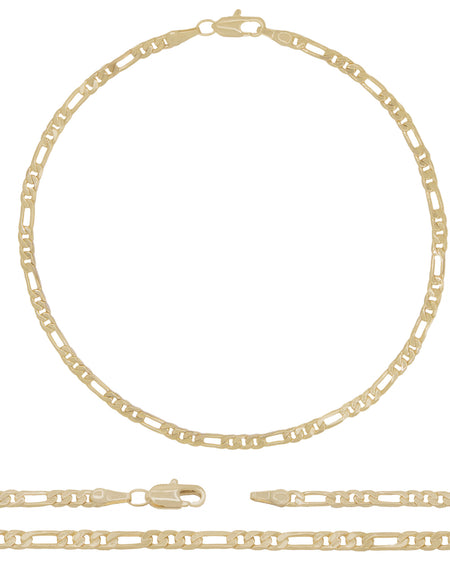 14K Gold Filled Figaro Anklet