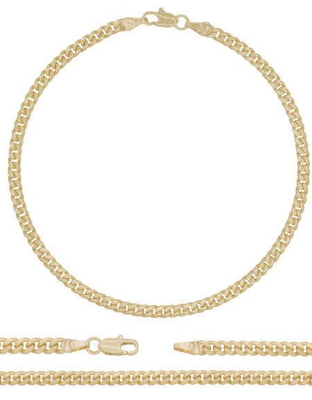 14K Gold Filled Curb Anklet