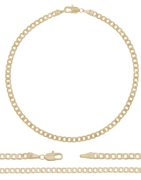 14K Gold Filled Curb Anklet