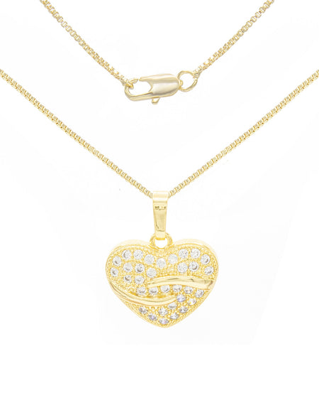 Women Heart Pendant Necklace Set For Jewelry