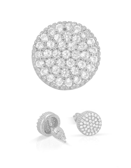 14K gold Filled CZ Round Stud Earrings