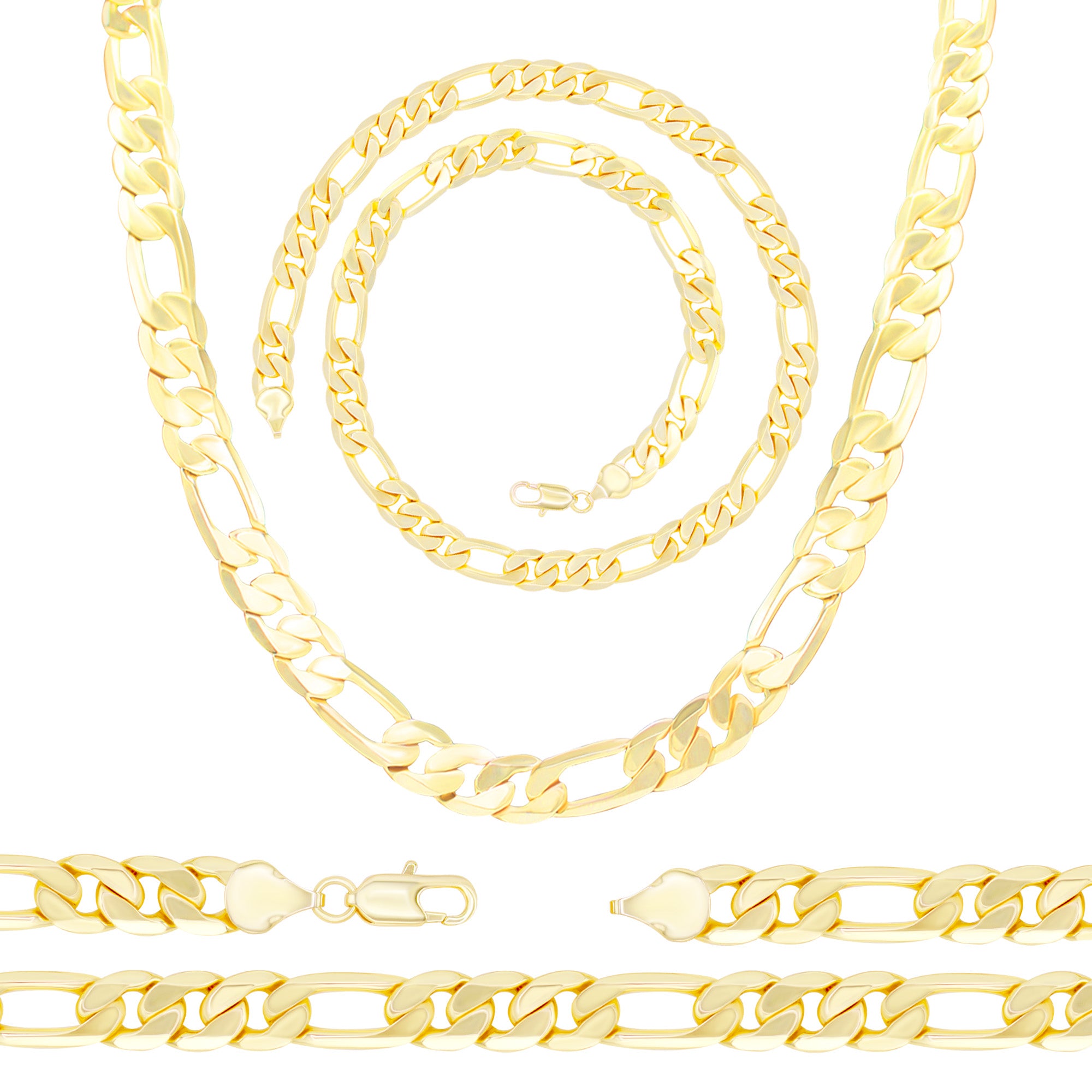 14k Gold Filled Chains for Jewelry Making Permanent Jewelry Chain Supplies  Figaro 8 Chain up to 30% OFF Sku: 101070GF 