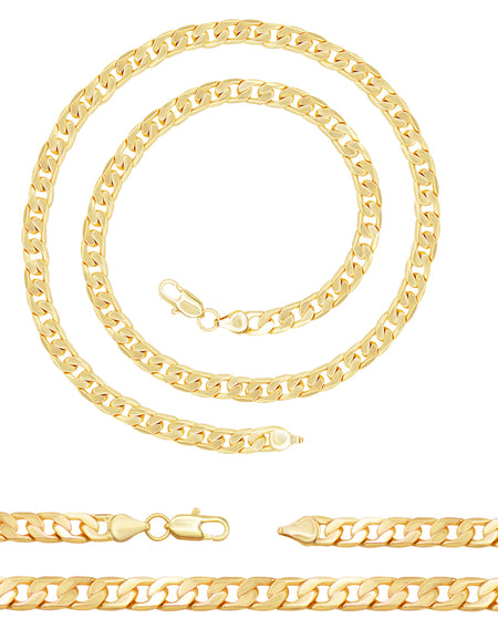 Cuban Link 14K Gold Filled Necklace 24" For Men