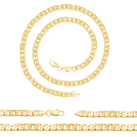 Cuban Link 14K Gold Filled Necklace 24" For Men