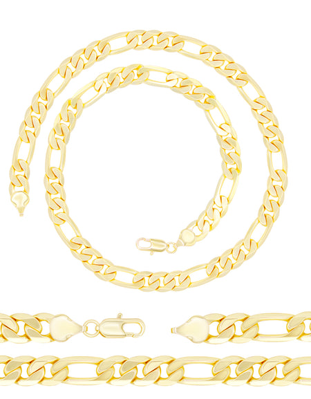 14K Gold Filled Figaro Chain Necklace 24"