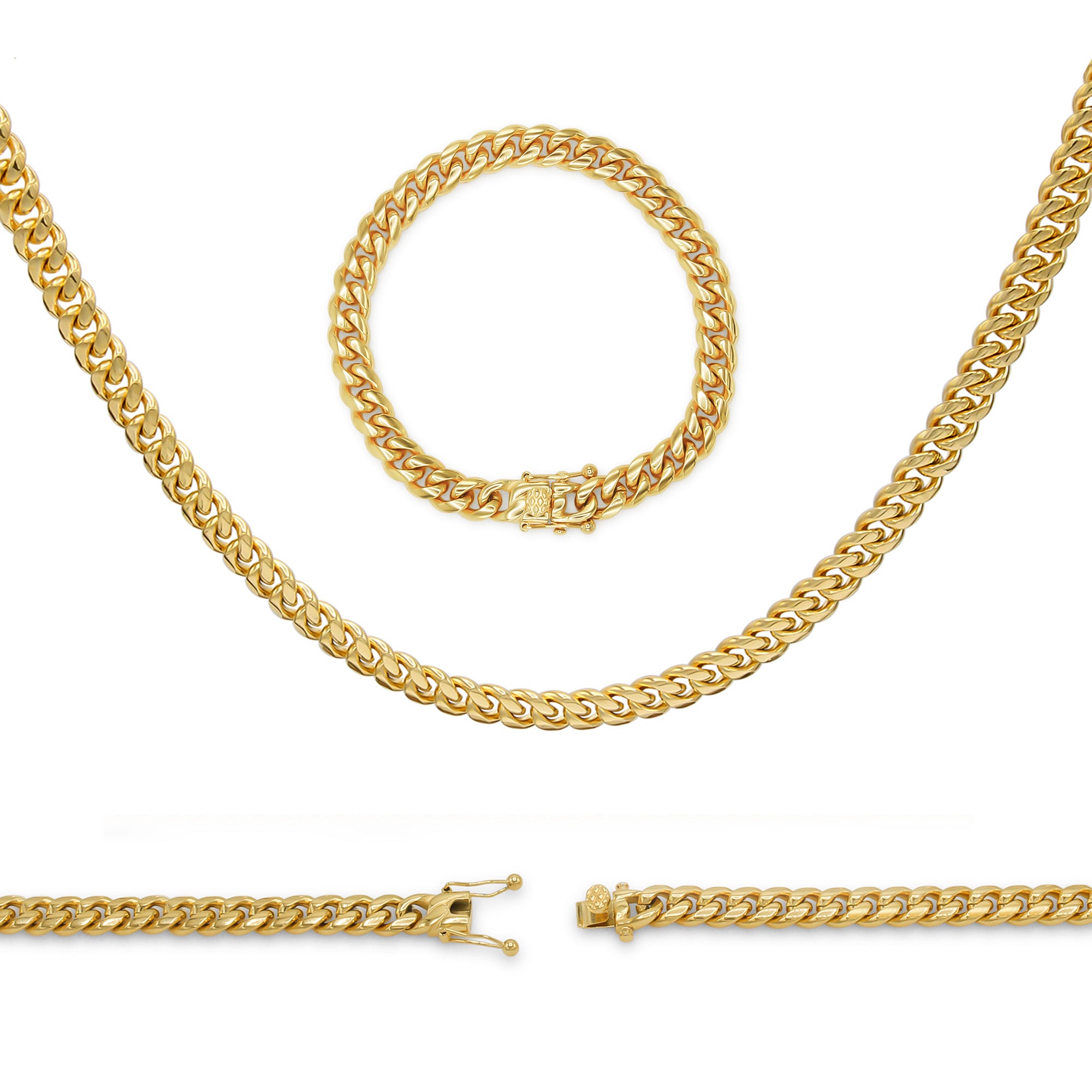 Cuban Link 14K Gold Plated Necklace 30