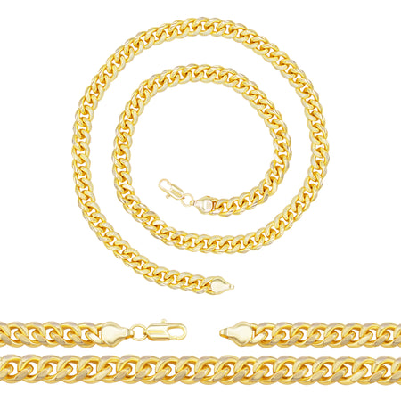 Cuban Link 14K Gold Filled Necklace 24" For Men