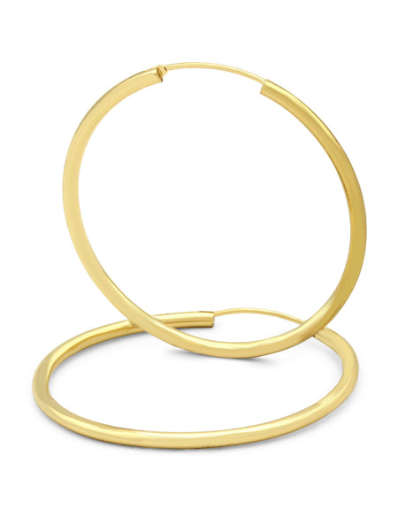 Round Hoop Earrings for Women