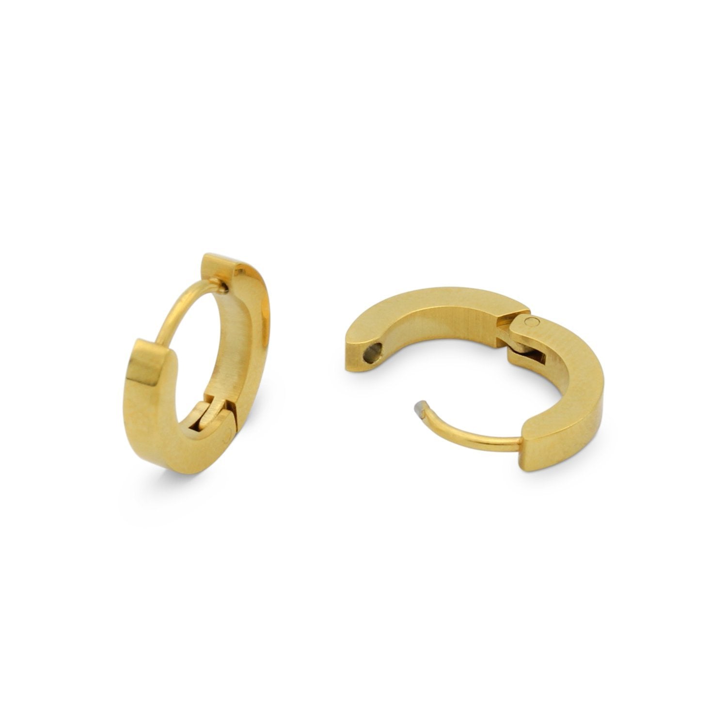 Share 125+ plain gold huggie earrings latest
