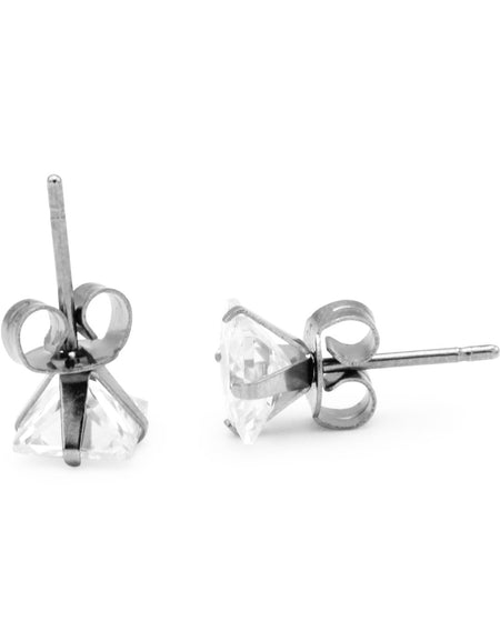 square studs silver