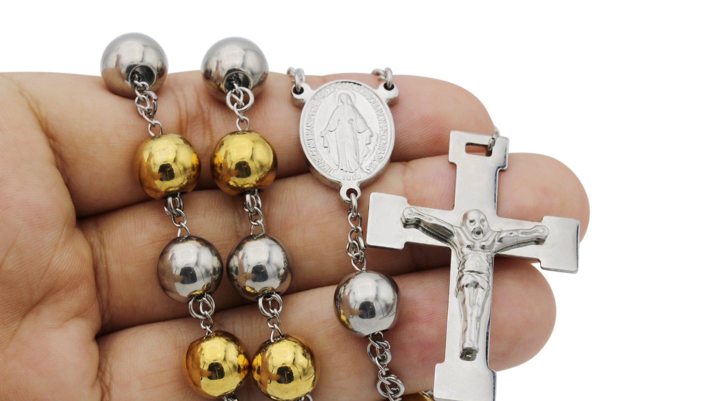 10 Sets Rosary Cross and Center Sets for Rosary Bead Necklace