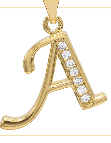 A Letter Initial 14K Gold Filled Letter Pendant